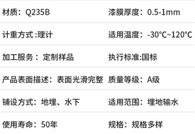 临汾热浸塑钢质保护管规格产品性能特点
